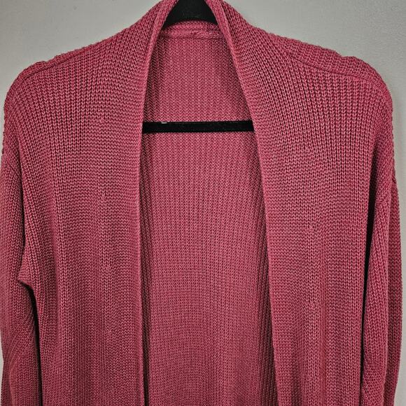 Lululemon Cashlu Sweater Wrap Heathered Mulled Cardigan Wine M/L - Picture 10 of 16